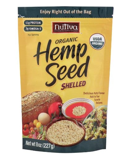 Nutiva Organic Hemp Seed - Raw Shelled - 8 Oz
