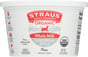 Straus: Organic Whole Milk Plain European Style Yogurt, 16 Oz
