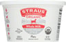 Straus: Organic Whole Milk Plain European Style Yogurt, 16 Oz