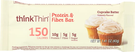 Think Thin: Bar Protein Fiber Cupcake Butter, 1.41 Oz