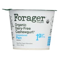 Forager: Organic Cashewgurt Unsweetened Plain, 5.30 Oz