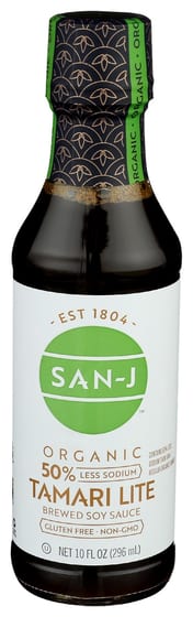 San J: Tamari Lite Soy Sauce, 10 Oz
