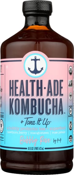 Health Ade Bubbly Rose Kombucha, 16 Oz