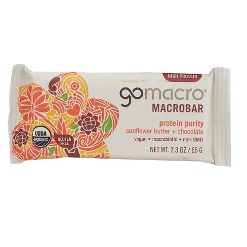 Gomacro Organic Macrobar - Sunflower Butter And Chocolate - 2.3 Oz Bars - Case Of 12