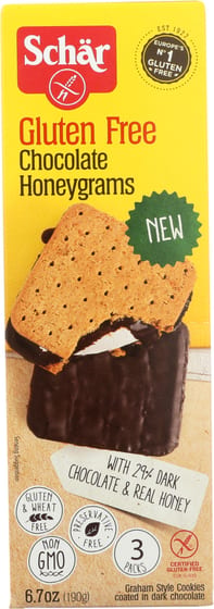 Schar Cookie Chocolate Honeygram, 6.7 Oz