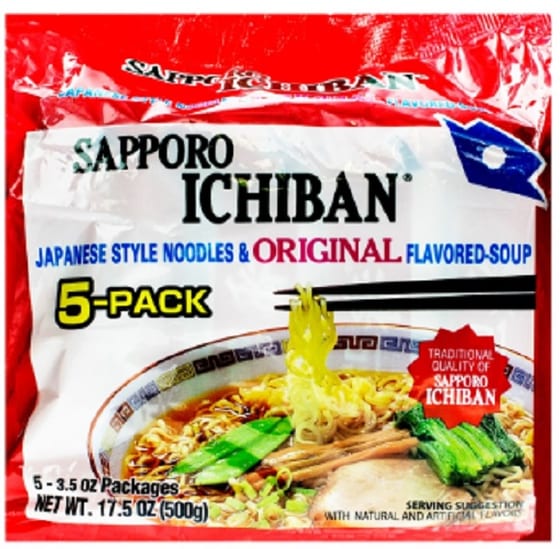 Sapporo: Ramen Original Flavor Pack Of 5, 17.5 Oz