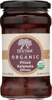 Divina Organic: Kalamata Pitted Olives, 6 Oz