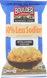 Boulder Canyon 60% Reduced Sodium Kettle Cooked Potato Chips, 6.5 Oz