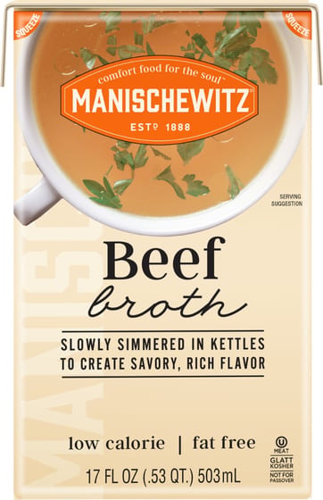 Manischewitz: Broth Beef Aseptic Mani, 17 Fo