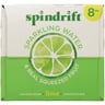 Spindrift: Lime Sparkling Water 8 Pack, 96 Fo