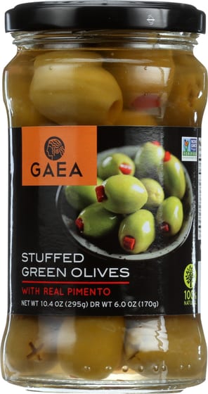 Gaea North America: Stuffed Olives Pimento, 6 Oz