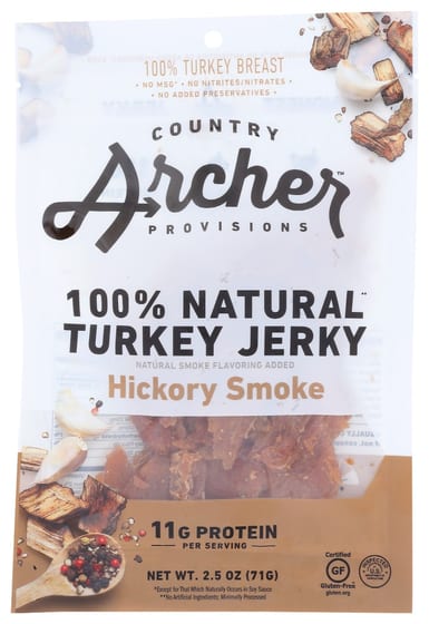 Country Archer: Jerky Trky Hickory Smkd, 2.5 Oz