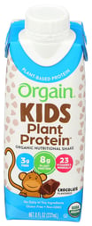 Orgain: Kids Plant Protein Shake Chocolate, 8 Fo