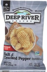 Deep River: Salt & Cracked Pepper Kettle Cooked Potato Chips, 2 Oz