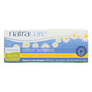 Natracare 100% Organic Cotton Tampons Regular - 20 Tampons