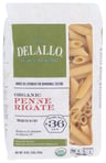 Delallo: Pasta Semolina Penne Rigati Organic, 16 Oz