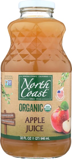 North Coast: Juice Apple Organic, 32 Oz