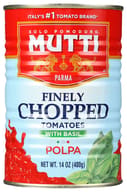 Mutti: Tomato Chopped W Basil, 14 Oz