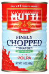 Mutti: Tomato Chopped W Basil, 14 Oz