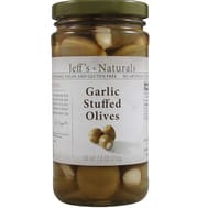 Jeff's Natural Jeff's Natural Garlic Stuffed Olives - Garlic Stuffed Olives - Case Of 6 - 7.5 Oz.