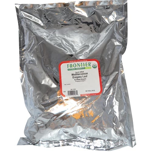 Frontier Herb Oregano Leaf Organic Cut And Sifted Fancy Grade - Single Bulk Item - 1lb