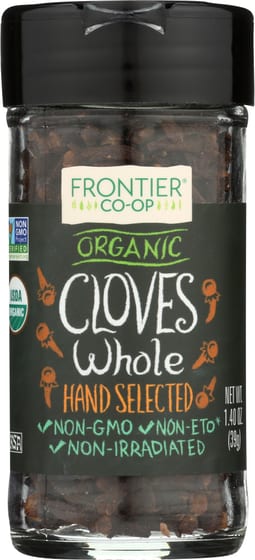 Frontier Herb: Organic Cloves Whole Bottle, 1.4 Oz