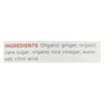 The Ginger People Organic Ginger - Grated - Case Of 12 - 6.7 Oz.