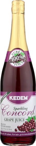 Kedem: Sparkling Concord Grape Juice, 25.4 Oz