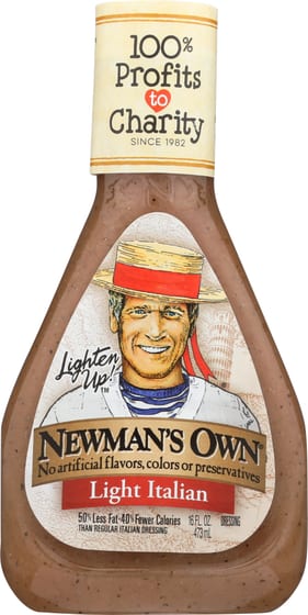 Newmans Own: Light Italian Dressing, 16 Oz