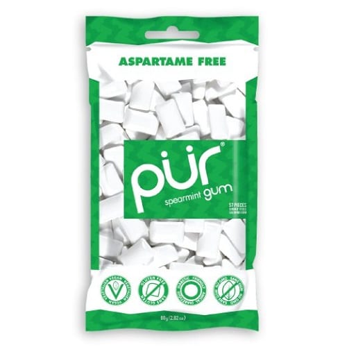 Pur: Spearmint Chewing Gum, 2.72 Oz