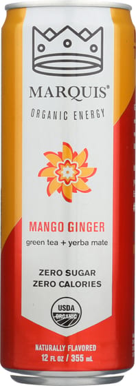 Marquis: Mango Ginger Energy Drink, 12 Oz