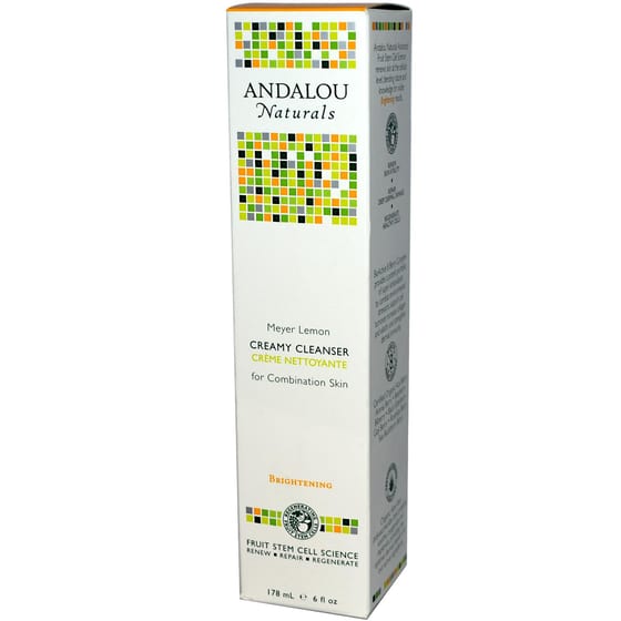 Andalou Naturals Creamy Cleanser For Combination Skin Meyer Lemon - 6 Fl Oz