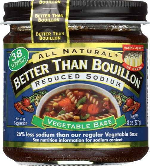 Better Than Bouillon: Base Vegetable Reduced Sodium, 8 Oz