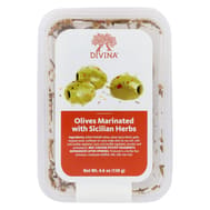 Divina Olives Marinated With Sicilian Herbs, 4.60 Oz