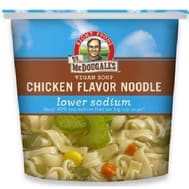 Dr. Mcdougall's Vegan Noodle Lower Sodium Soup Cup - Chicken - Case Of 6 - 1.4 Oz.