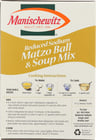 Manischewitz: Matzo Ball & Soup Mix Reduced Sodium, 4.5 Oz
