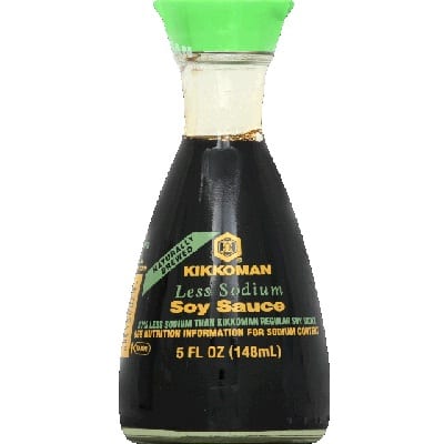 Kikkoman Soy Sauce - Less Sodium - Case Of 12 - 5 Oz.