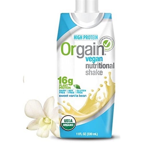 Orgain Organic Nutritional Shakes - Sweet Vanilla Bean - Case Of 12 - 11 Fl Oz.
