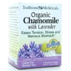 Traditional Medicinals Organic Chamomile With Lavender Herbal Tea - Caffeine Free - Case Of 6 - 16 Bags