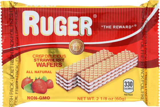 Ruger Strawberry Wafers, 2.125 Oz