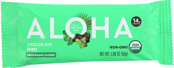 Aloha: Chocolate Mint Protein Bar, 56 Gm