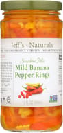 Jeffs Naturals Sunshine Mix Mild Banana Pepper Rings, 12 Fl Oz