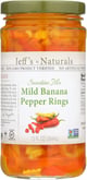 Jeffs Naturals Sunshine Mix Mild Banana Pepper Rings, 12 Fl Oz