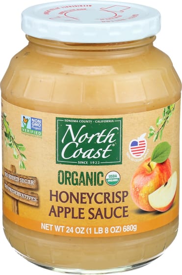 North Coast: Organic Honeycrisp Apple Sauce, 24 Oz