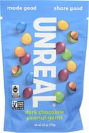 Unreal Dark Chocolate Peanut Coated, 6 Oz