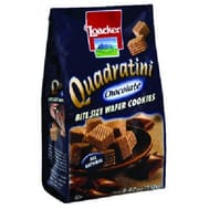 Loacker Quadratini Bite Size Chocolate Wafer Cookies  - Case Of 6 - 8.82 Oz