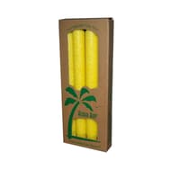 Aloha Bay Palm Tapers Yellow Candle Unscented (4 Candles)