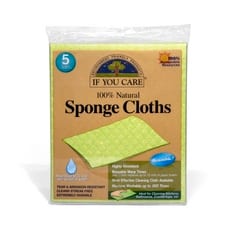 If You Care Sponge Cloths - 100 Percent Natural - 5 Count - Case Of 12