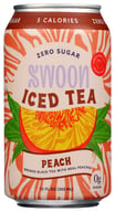 Swoon: Tea Peach Iced Zero Sugar, 12 Fo