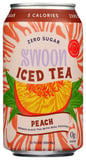Swoon: Tea Peach Iced Zero Sugar, 12 Fo